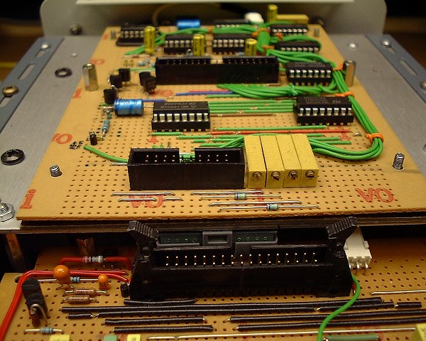 View of the logic and meter boards (87k)