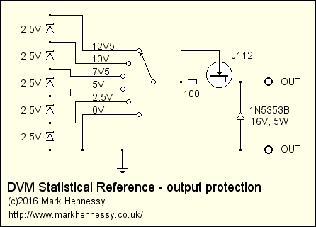 Output protection using a J-FET