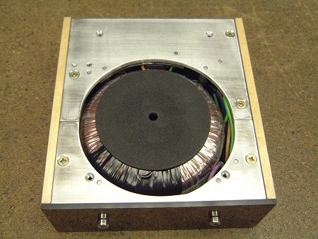 Top view of complete power supply