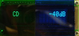 VFD display with green and blue filters (8KB)