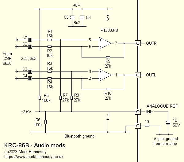 KRC-86B Bluetooth module - audio mods