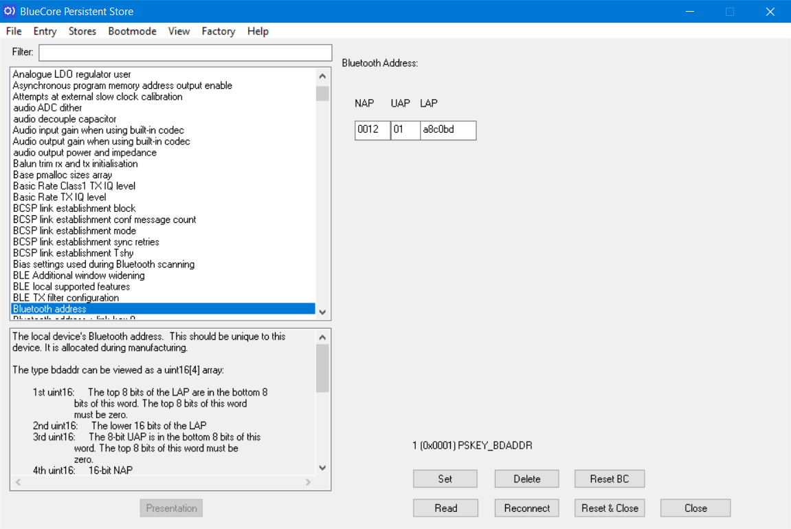 PSTool once connected to module