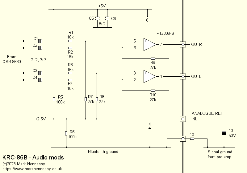KRC-86B Bluetooth module - audio mods
