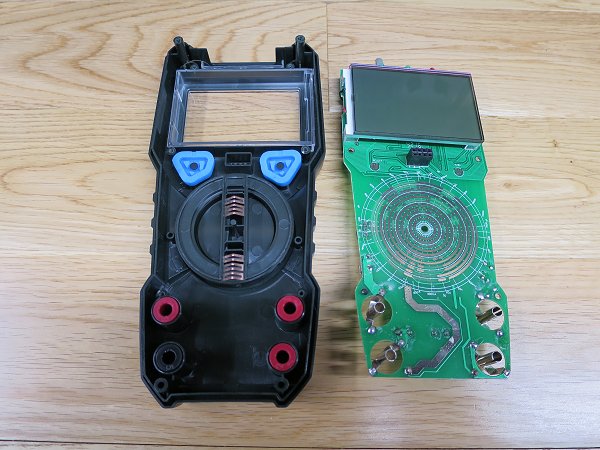 BSIDE ADM08A - underneath the
      PCB, showing the mode switch