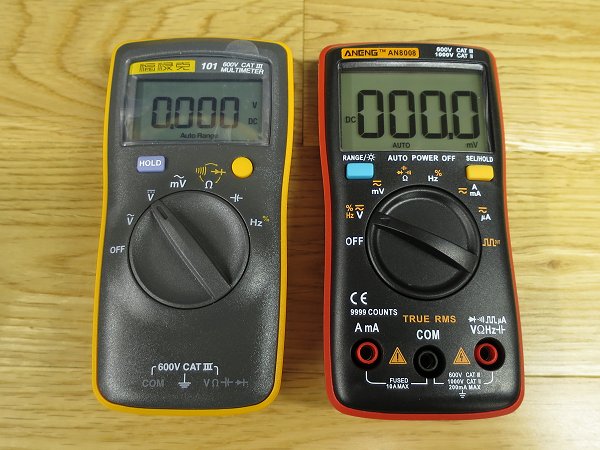 Fluke 101 compared to the
      Aneng AN8008